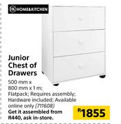 Home & Kitchen Junior Chest Of Drawers-500mm X 800mm x 1m