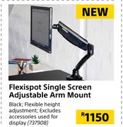 Flexispot Single Screen Adjustable Arm Mount