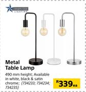 Bright Star Metal Table Lamp-Each