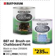 Rust Oleum 887ml Brush On Chalkboard Paint-Each