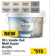 Fired Earth 5L Inside Out Matt Super Acrylic