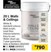 Fired Earth 10L Walls & Ceilings