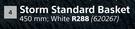 Storm Standard Basket White 450mm