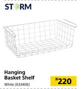 Storm Hanging Basket Shelf (White)