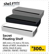 Shelf Mate Secret Floating Shelf 445mm x 15mm x 70mm Each
