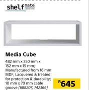 Shelf Mate Media Cube 482mm x 350mm x 152mm x 15mm