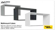 Shelf Mate Wall Mount Cubes 400mm x 220mm x 13mm Each