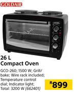 Goldair 26L Compact Oven GCO-260