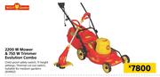 Wolf Garden 2200W Mower & 750W Trimmer Evolution Combo