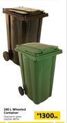 240L Wheeled Container-Each