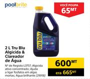 Pool Brite 2L Tru Blu Algicida & Clareador de Agua