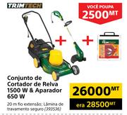 Trimtech Conjunto de Cortador de Relva 1500W & Aparador 650W