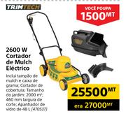 Trimtech 2600W Cortador de Mulch Electrico