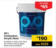 Contractors Acrylic Paint-20Ltr
