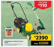 Trimtech 1500W Mower & 650W Timer Combo