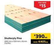 Shutterply Pine (2440mm x 1220mm x 18mm)-Each
