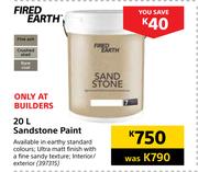Fired Earth Sandstone Paint-20Ltr