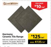 Harmony Ceramic Tile Range-Per Sqm