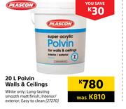 Plascon Polvin Walls & Ceilings-20Ltr