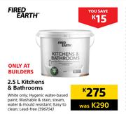 Fired Earth Kitchens & Bathrooms-2.5Ltr