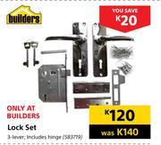Builders Lock Set 3 Lever