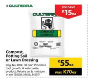 Culterra Compost/Potting Soil Or Lawn Dressing-Each