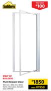Builders Pivot Shower Door