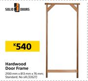 Solid Door Hardwood Door Frame