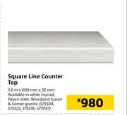 Square Line Counter Top