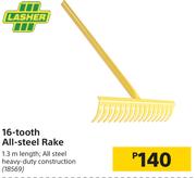 Lasher 16-Tooth All-Steel Rake