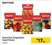 Mayford Assorted Vegetable Seed Packs-Each