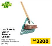 Lasher Leaf Rake & Gutter Sweeper Combo