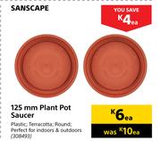 Sanscape 125mm Plant Pot Saucer-Each