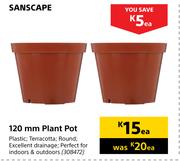 Sanscape 120mm Plant Pot-Each