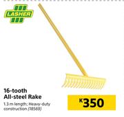 Lasher 16 Tooth All Steel Rake