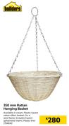 Builders 350mm Rattan Hanging Basket