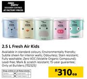 Fired Earth Fresh Air Kids-2.5Ltr Each