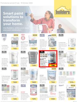 Builders : Smart Paint Solutions To Transform Your Home (21 July - 19 October 2020), page 1