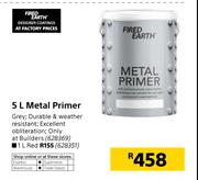 Fired Earth Metal Primer Red-1Ltr