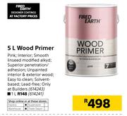 Fired Earth Wood Primer-1Ltr