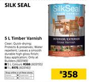 Silk Seal Timber Varnish (Colours)-5Ltr