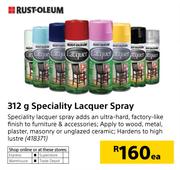 Rust Oleum Speciality Lacquer Spray-312g Each