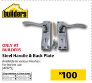 Builders Steel Handle & Back Plate
