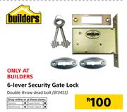 Builders 6-Lever Security Gate Lock