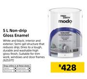 Fired Earth Non-Drip Gloss Enamel-5Ltr