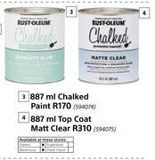 Rust-Oleum Top Coat Matt Clear-887ml