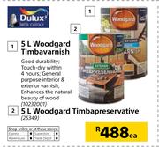 Dulux Woodgard Timbavarnish-5Ltr/Woodgard Timbapreservative-5Ltr Each