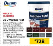 Duram Weather Roof-20Ltr
