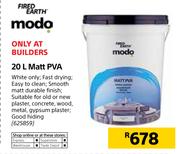 Fired Earth Matt PVA-20Ltr