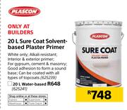 Plascon Sure Coat Solvent Based Plaster Primer-20Ltr